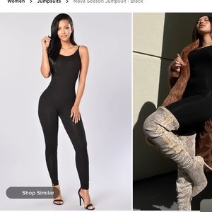 Fashion Nova, Black Jumpsuit